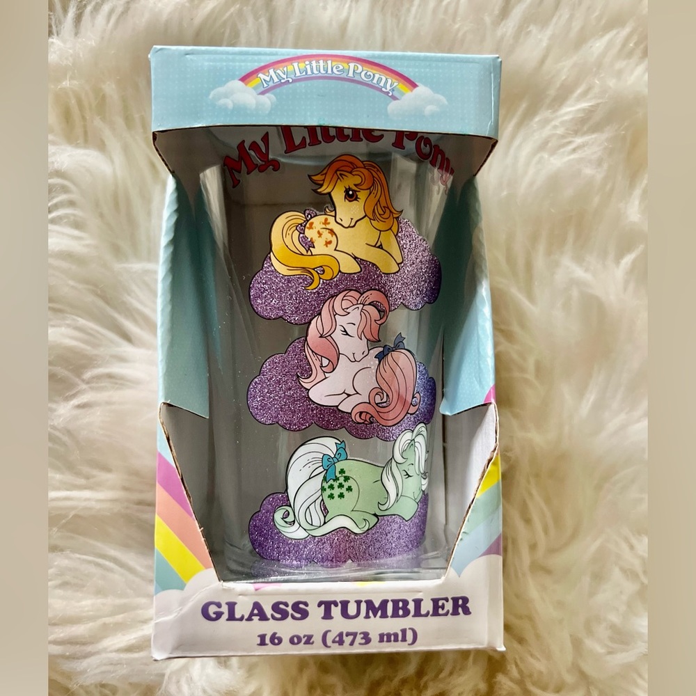 MY LITTLE PONY GLASS TUMBLER 16 oz . MY LITTLE PONY GLASS 473 ml. NEW